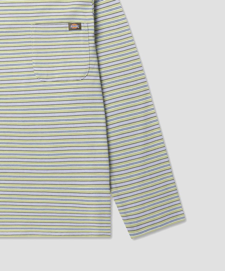DICKIES Fine Stripe Pocket Long Sleeve Olive
