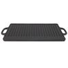 Griddle Plate Double Sided Iron Fast Even Heating Reversible Grill Plate for Outdoor Camping Gas