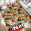Custom Name Personalized Angry Birds Print Carpet, Versatile Home Decor Rug, for Playroom, Apartment, Balcony, Entryway, Hallway Gift