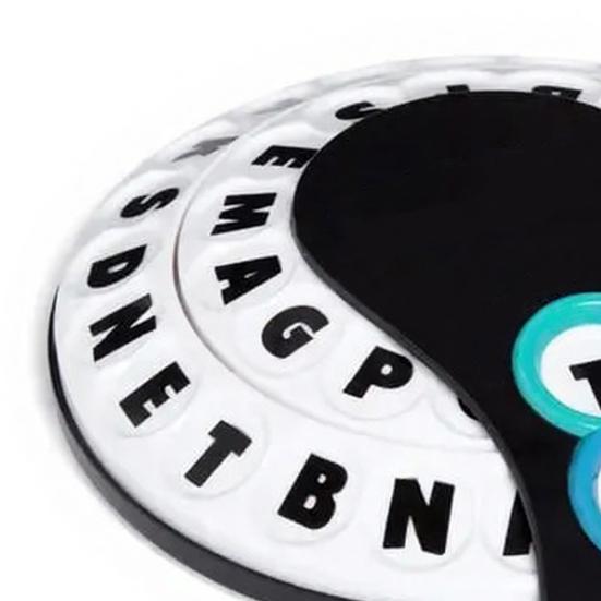 1/2 Sets Fast-Paced Think Words Game, Alphabet Wheel Family Board Game, Educational Multi-player Interactive Words Challenge Game for Kids Adults