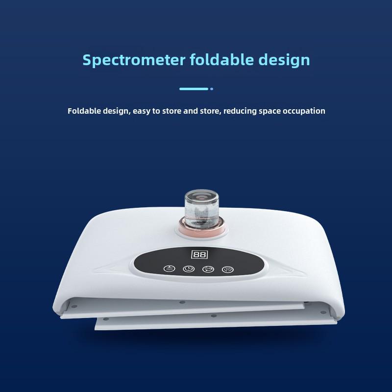 Складной светодиодный спектрометр для омоложения кожи с холодным спреем и красно-синей светотерапией для салонов