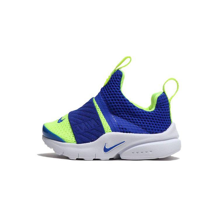 Nike Presto Extreme Кроссовки с круглым носком, низкие, для бега, детские, сине-желтые 870019-406