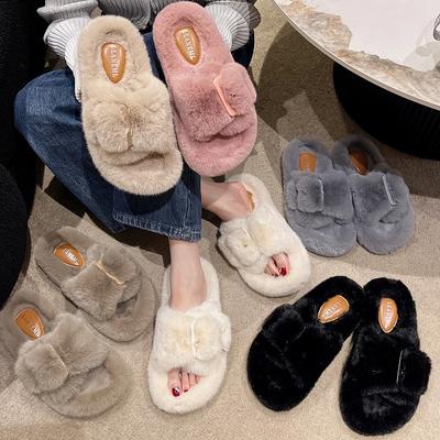 Мода 2024 года, лето, новые удобные женские тапочки на платформе, женская модная тенденция, нескользящая одежда, удобная мягкая подошва, пушистые плоские шлепанцы