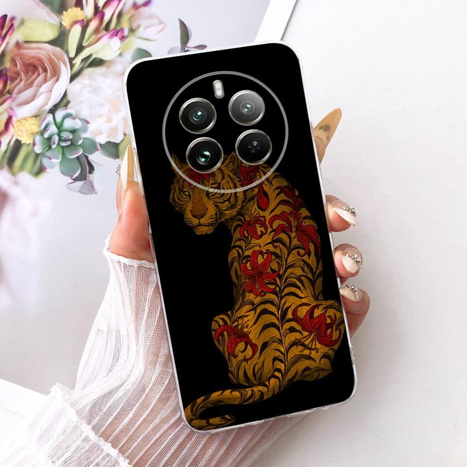Для Realme 12+ 12X 12 5G Крутой Чехол для Телефона с Рисунком Дракона и Тигра Для Realme12 5G 12 Plus 12X 12Plus Мягкие Силиконовые TPU Чехлы