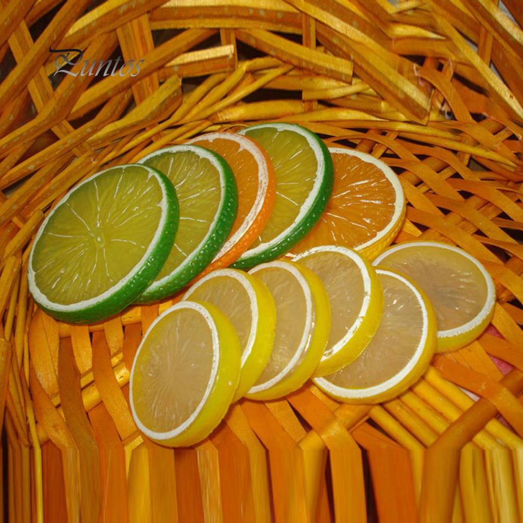 Поддельные ломтики фруктов, для декора