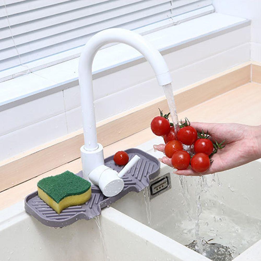Bathroom Supplies Silicone Countertop Protector Sink Splash Guard Drip Catcher Mat Faucet Absorbent Mat Faucet Absorbent Pad