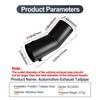 Brushed Black Stainless Steel Exhaust Tips for VW Bora, Passat, Golf 4 & Suzuki Hustler