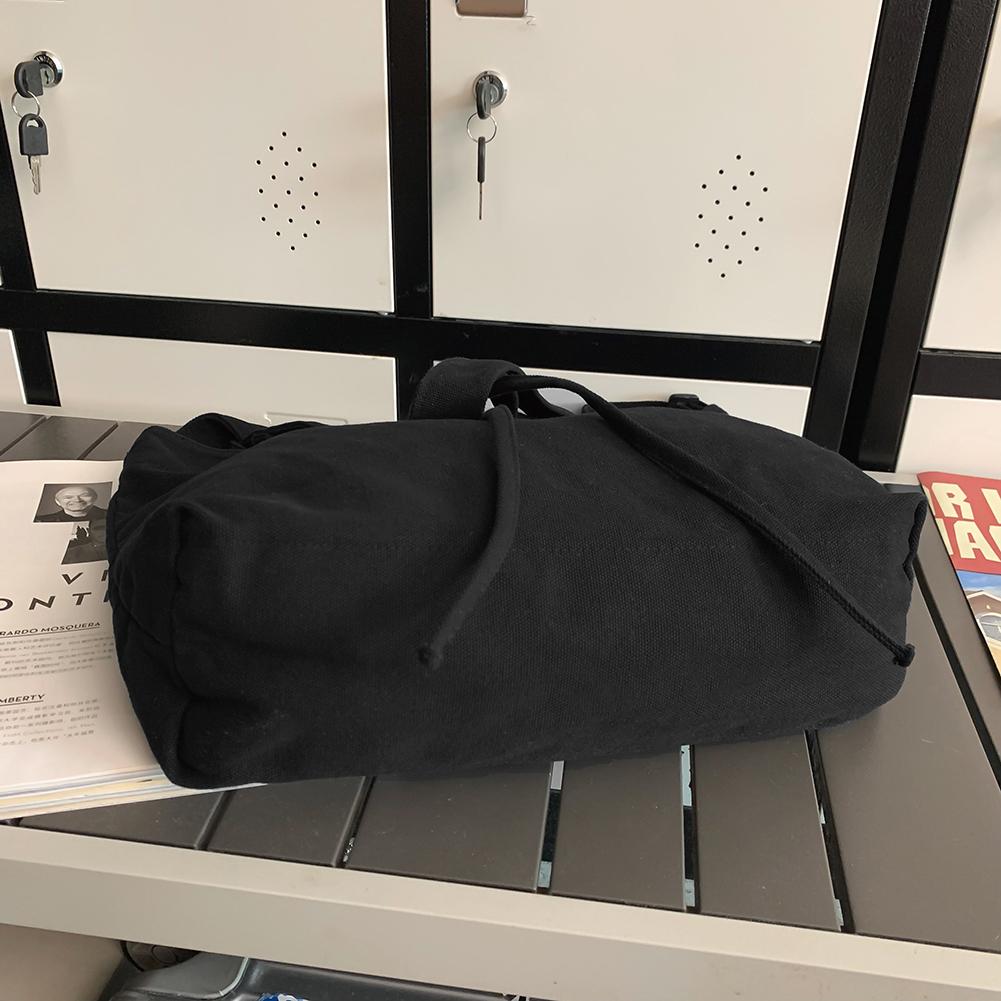 Женская сумка-шоппер, простая модная сумка-хобо на молнии, парусиновая однотонная сумка через плечо, большая вместительная сумка на плечо для женщин и мужчин