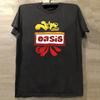 Oasis Oasis Rock Band Retro High Street Printed Short-sleeved T-shirt Chic American Small Collar Half-sleeved Man