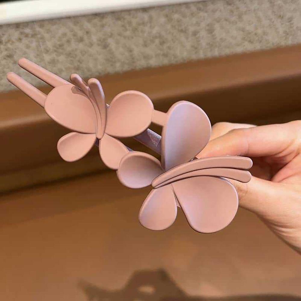 No Bend Butterfly Alligator Hair Clips Matte Flat Hair Clips Duck Billed Hair Clips  Women Girls