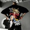 One Piece TShirt Men Summer Luffy Straw Hat Pirates Treasure Graphic Short Sleeve Oversized Streetwear Loose Fit Anime Fan Top