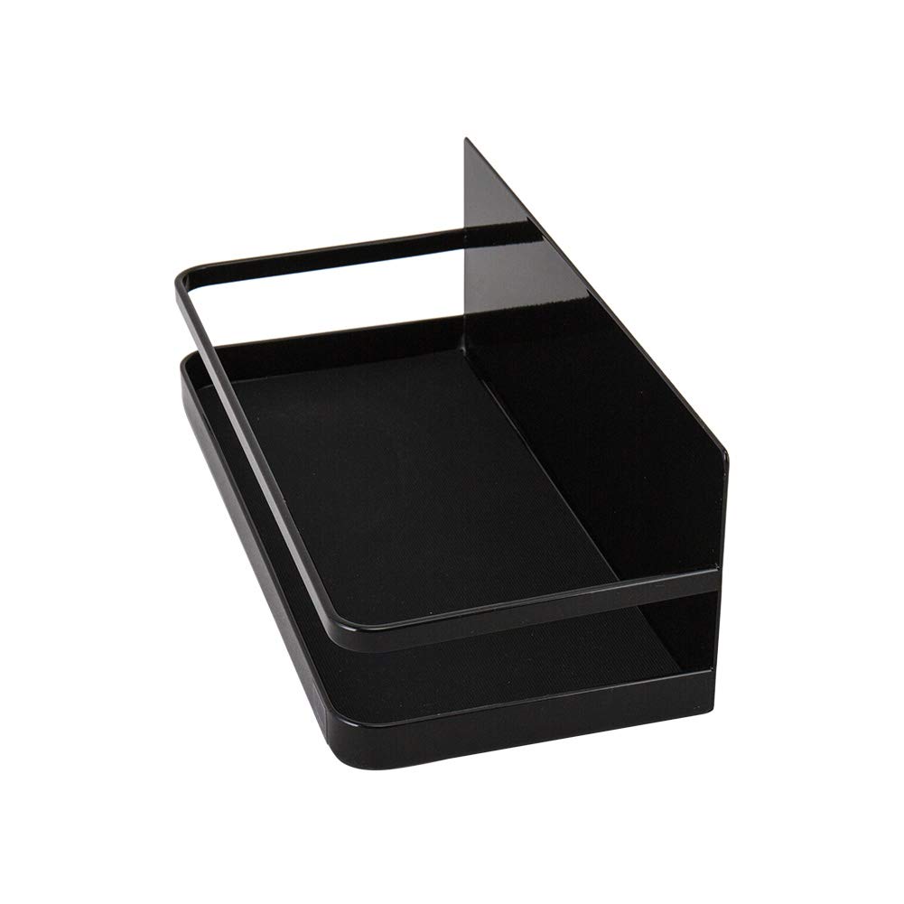 Yamazaki Jitsugyo Магнитная полка для специй Черная x Г11 x Tower Полка для приправ Кухонное хранение 2523 Прибл.. Ш24,5 В8,5 см