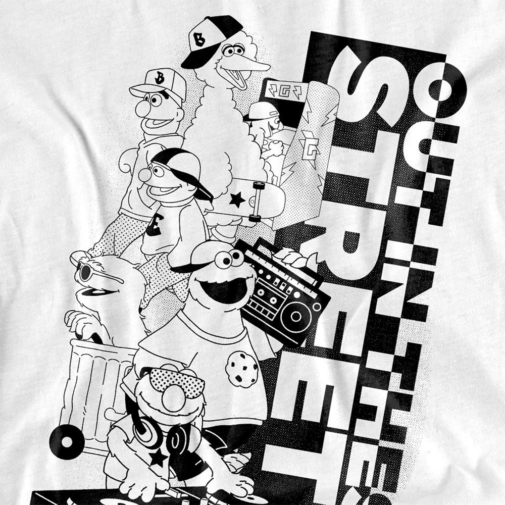 Sesame Street Unisex Adult Out In These Streets T-Shirt