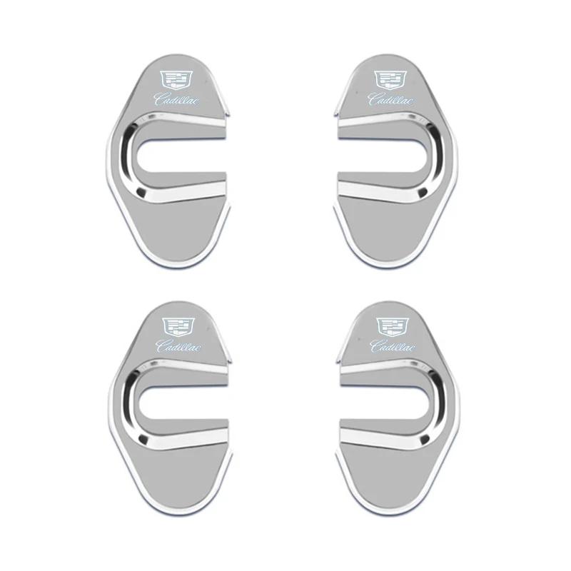 Car Decoration 4pcs Door Lock Cover Case for Cadillac CTS CT4 CT5 CT6 XT4 XT5 XT6 Metal Auto Exterior Accessories