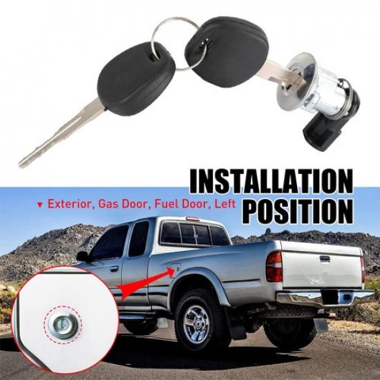 Цилиндр замка лючка бензобака с ключом для Toyota Tacoma 1995-2004, Tundra 2000-2003