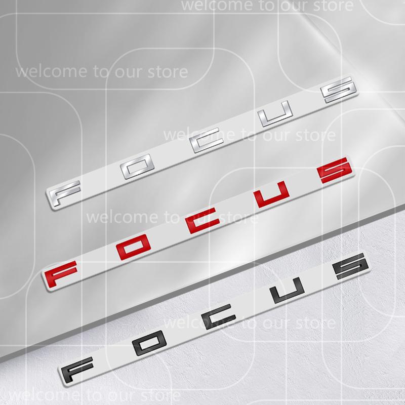 AJK1 3D For Ford Focus 2 3 4 MK2 MK3 MK4 ST Car Sticker Zinc Alloy Emblem Body Accessories Styling Metal Rear Trunk Badge Decal