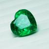 Natural 8 to 10 Ct Pair Green Emerald Loose Gemstones CERTIFIED Heart Shape E-8hh 00E
