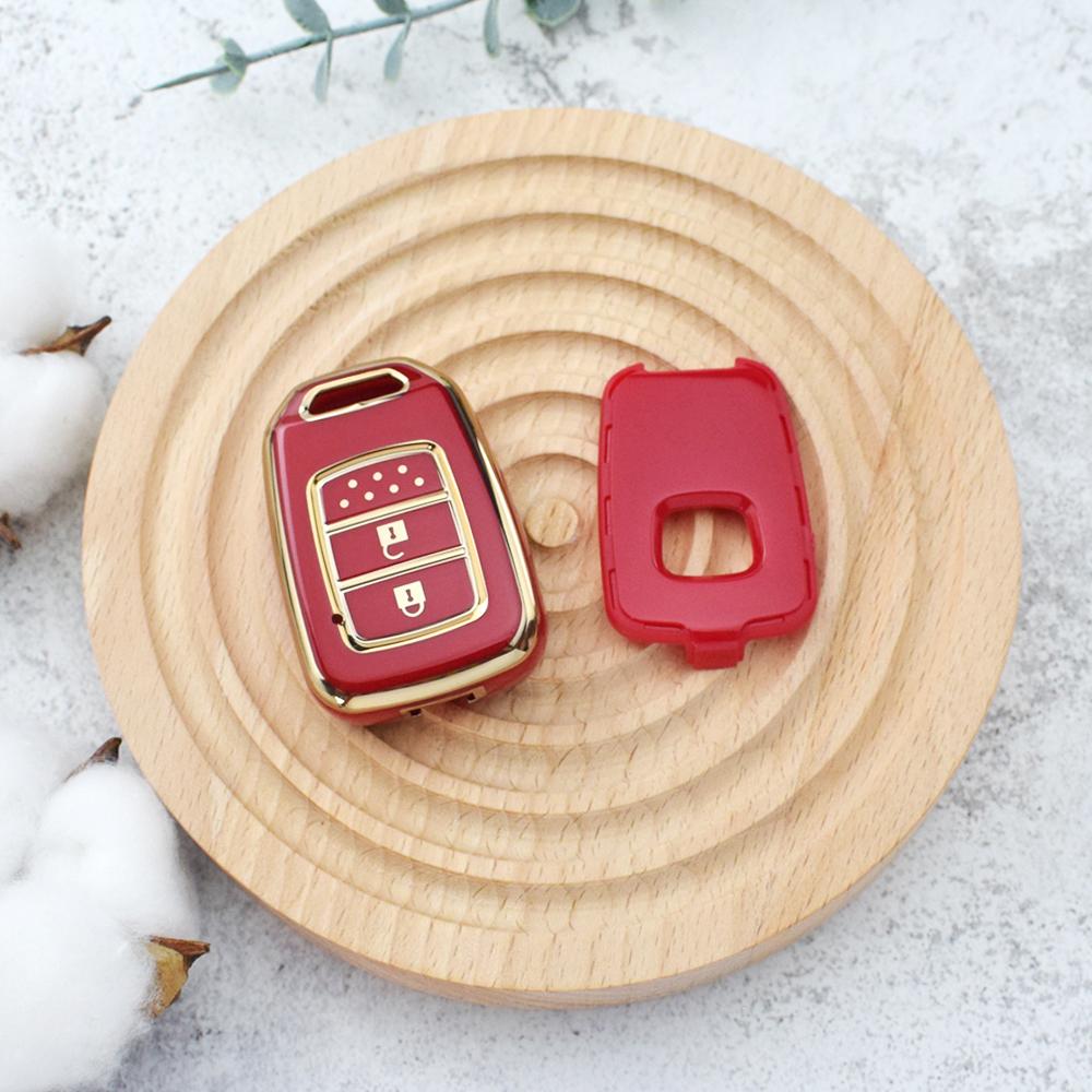 Для Honda Accord CIVIC CRV Jazz HR-V HRV 2013 2014 2015 2016 TPU Shell Fob Car Remote Key Cover Case Accessories