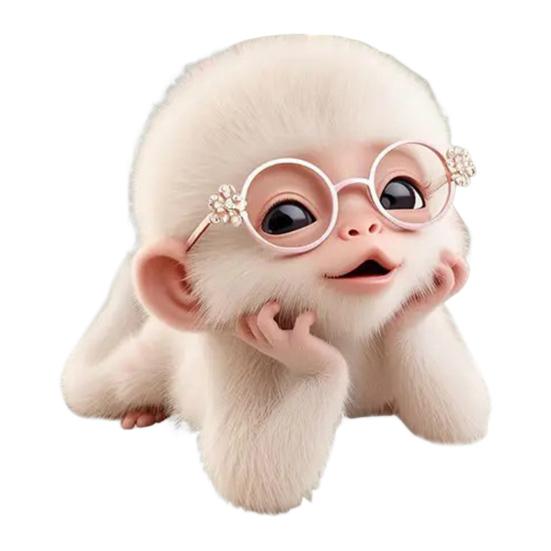 Подвеска для автомобиля Мультяшная надутая обезьянка Шарм Акриловая подвеска Легкая 2D Рюкзак Автоаксессуар Автомобиль