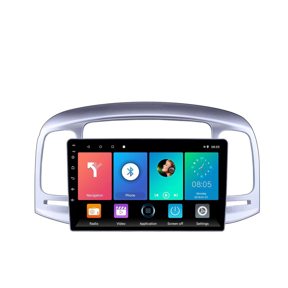 Автомобильное радио для Hyundai Accent 2006-2011 2 Din 9 дюймов Android автомобильный мультимедийный проигрыватель GPS навигационная система головное устройство стерео 1+16 ГБ