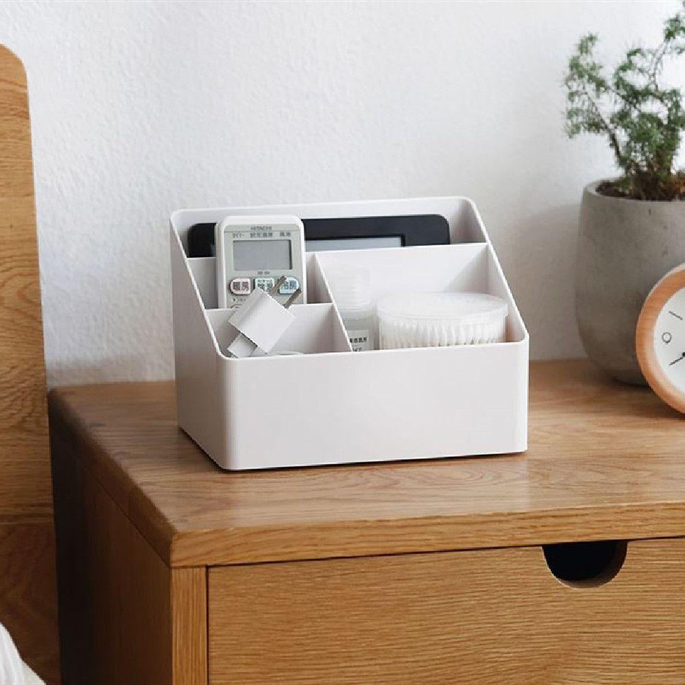 Living Room Multifunction Multiple Grids Remote Control Storage Storage Box Organize Box Desktop