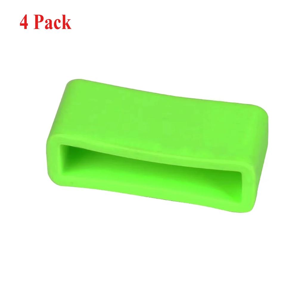 4 шт. Силиконовый ремешок, кольцо 12, 14, 16, 17, 18, 19, 20, 22, 24, 26 мм, водонепроницаемые петли, держатель для часов, аксессуары, резиновый держатель для ремешка