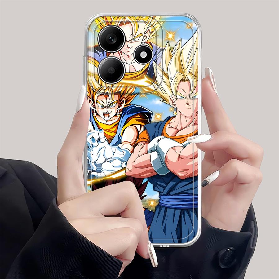 Мягкий чехол для телефона для Xiaomi Redmi Note 14 Pro Plus A4 10S 14C 12 Note 13 11 9 10 13C 12S 11S Dragon Ball Крутой Популярный