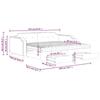 VidaXL Daybed with Trundle and Drawers Light Grey 80x200 Cm Fabric 3197683