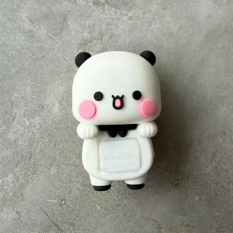 Кавайные фигурки Аниме Бубу Дуду Украшение для дома, машины, телефона Милый мини-игрушка Панда Мультяшный Медведь Йер Кукла Декор для экрана Подарок для пары