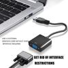 USB3.0 to VGA Video Display Adapter 1080P Multi Display Converter Video Cable for Projector Laptop Monitor PC TV