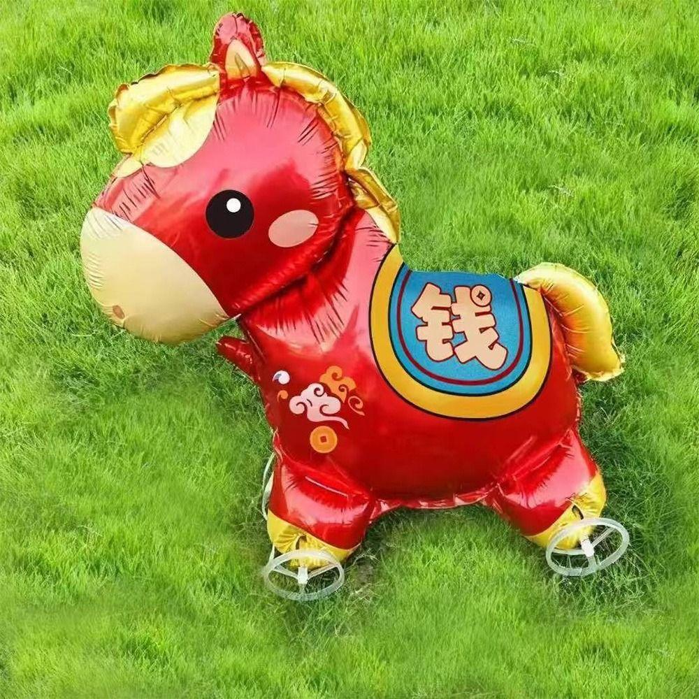 Cartoon Design 4D Balloons Cute Version Aluminum Foil Balloon Walking Balloon  Stall Decoration