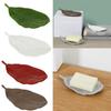 Leaf Shape Soap Dish Storage Holder Stand Tray Storage Rack Bathroom Kitchen Sink Organizer