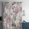 Floral With Blooming Peas Sheer Curtain For Living Room Bedroom Voile Curtains For Window Organza Curtains Party Tulle Drapes