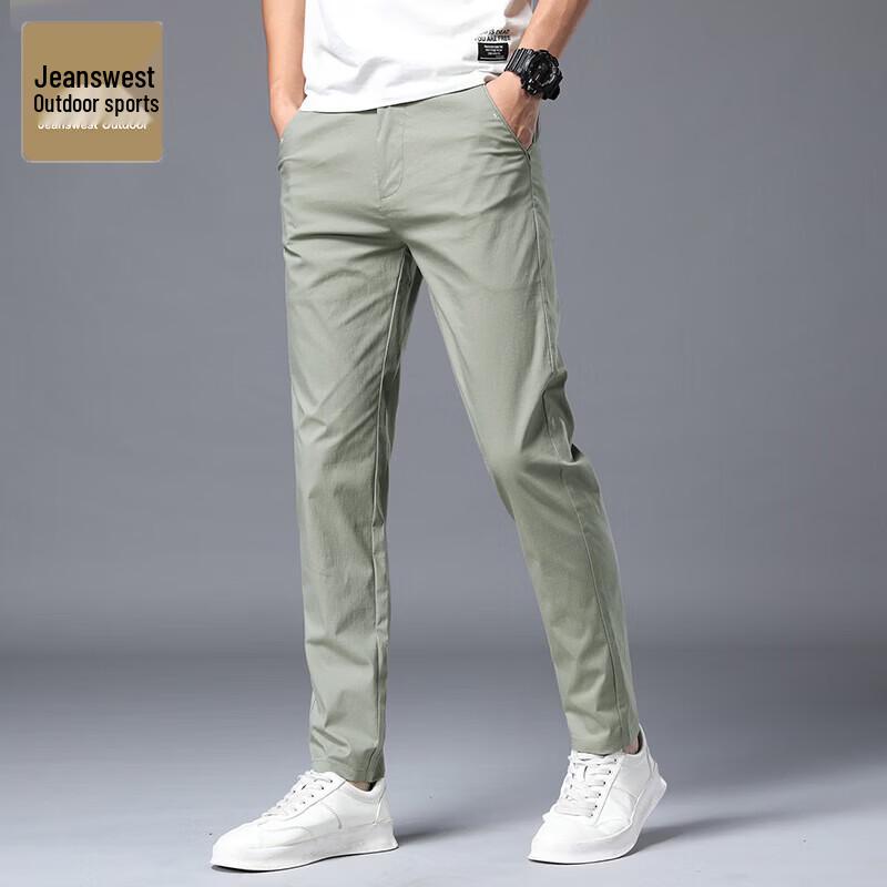 Jeanswest Уличные мужские летние охлаждающие прямые повседневные брюки