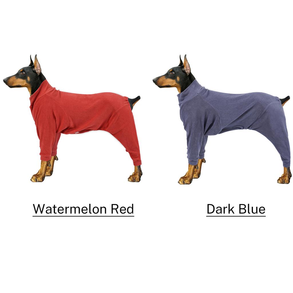 Флисовая куртка для собак, теплое зимнее пальто, пуловер на четыре ноги для средних и крупных собак