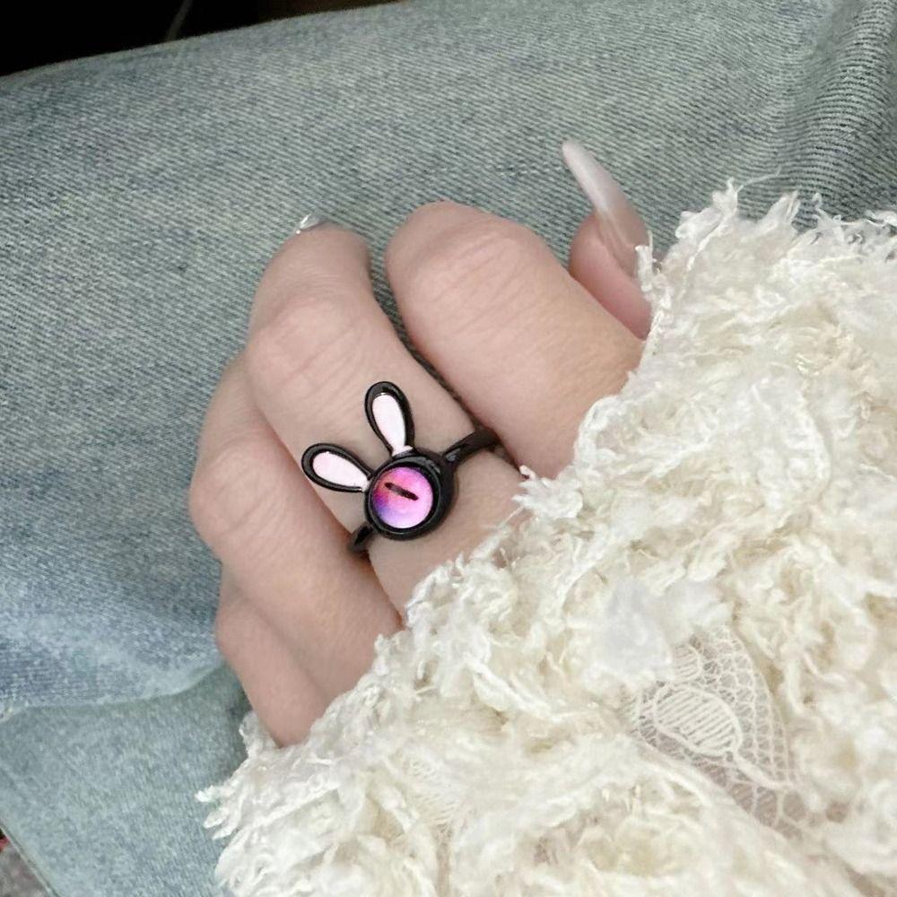 Couple Ring Finger Ring Rabbit Fashion Jewelry Harajuku Ring Women Opening Ring Korean Style Ring