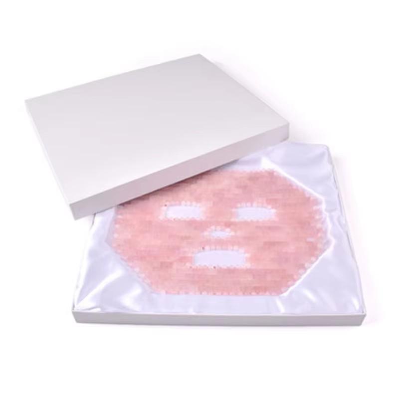 Cooling Natural Rose Quartz Sleep Mask Jade Massager Stone SPA Face Massage Anti Aging Amethyst Facial Skin Beauty Cold CareTool