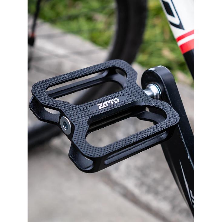 ZTTO Mountain Bikes Flat Platform Beach Pedals City Bicycle Aluminum Smooth Bearing MTB Pedal Antiskid Ultralight K624 Bike Part