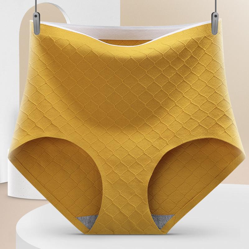 Panties Female Cotton High-waisted Buttocks Seamless Pants Ladies Pants for Woman EMA