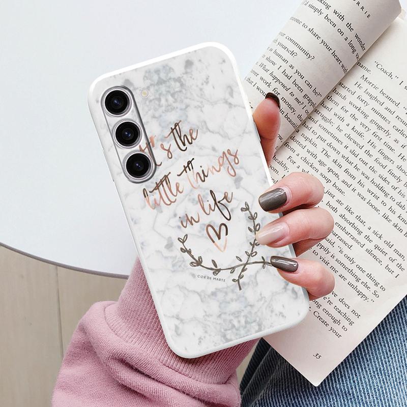 Чехол для Samsung A55 5G Задняя крышка Защитный силиконовый Funda Модный Мраморный Каменный Текстурный Coque для Samsung Galaxy A54 A56 Capa