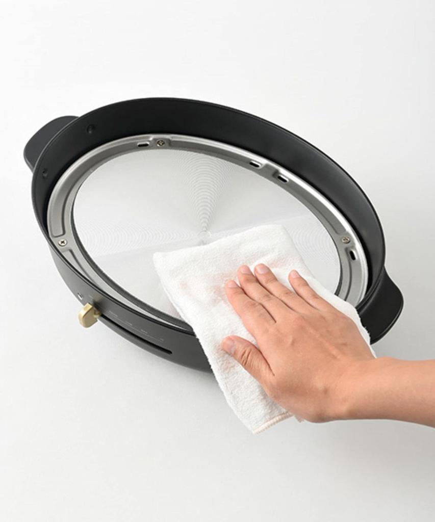 BRUNO Овальная горячая пластина-гриль Маленькая Якинику Температура Легко Для 1 2 3 Серый 1701142 Набор, Кастрюля, Многофункциональная, Стильная, Крышка, 1200 Вт, Регулировка,