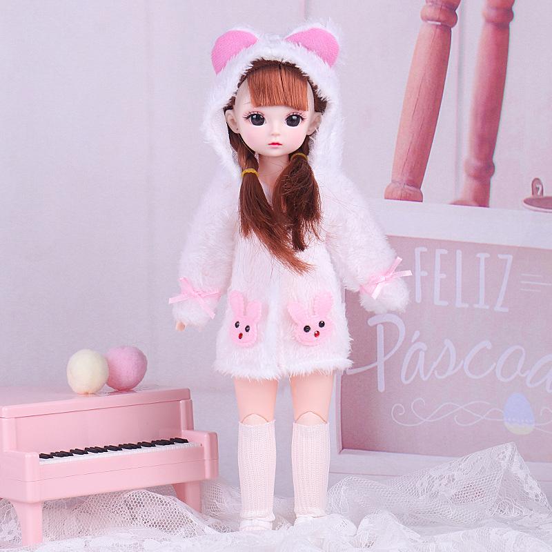 Cute Dressup 30cm Doll Set Girl Princess Toy Simulation Doll Birthday Gift Toy