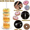 5Pcs Clear Donut Stands Wedding Table Decoration Dessert Display Stand Doughnut Holder  Table