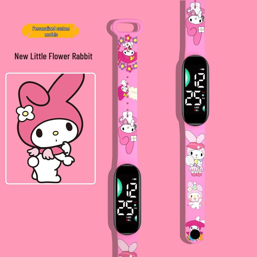 New Cartoon LED Waterproof Sports Watch: Cute Anime Design for Students