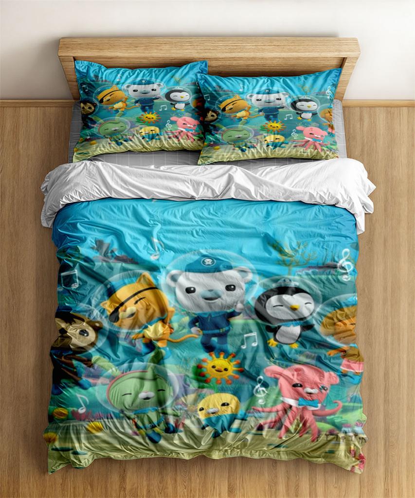 Комплект пододеяльника Octo Agents без простыни Кинг Квин Дабл Фулл Твин Односпальный Размер Комплект постельного белья