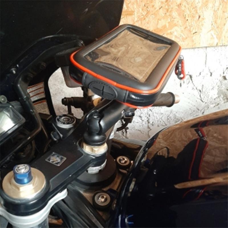 Большой держатель для телефона в кронштейне рулевой колонки мотоцикла, держатель для навигации для Yamaha Yzf R1 02-17 R6 R606-17 Bmw S1000Rr для телефонов 7-8 дюймов