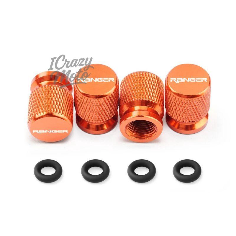 lcqg2 4PCS Car Wheel Tire Valve Caps Tyre Stem Covers Airdust Waterproof For Ford Ranger Accessories
