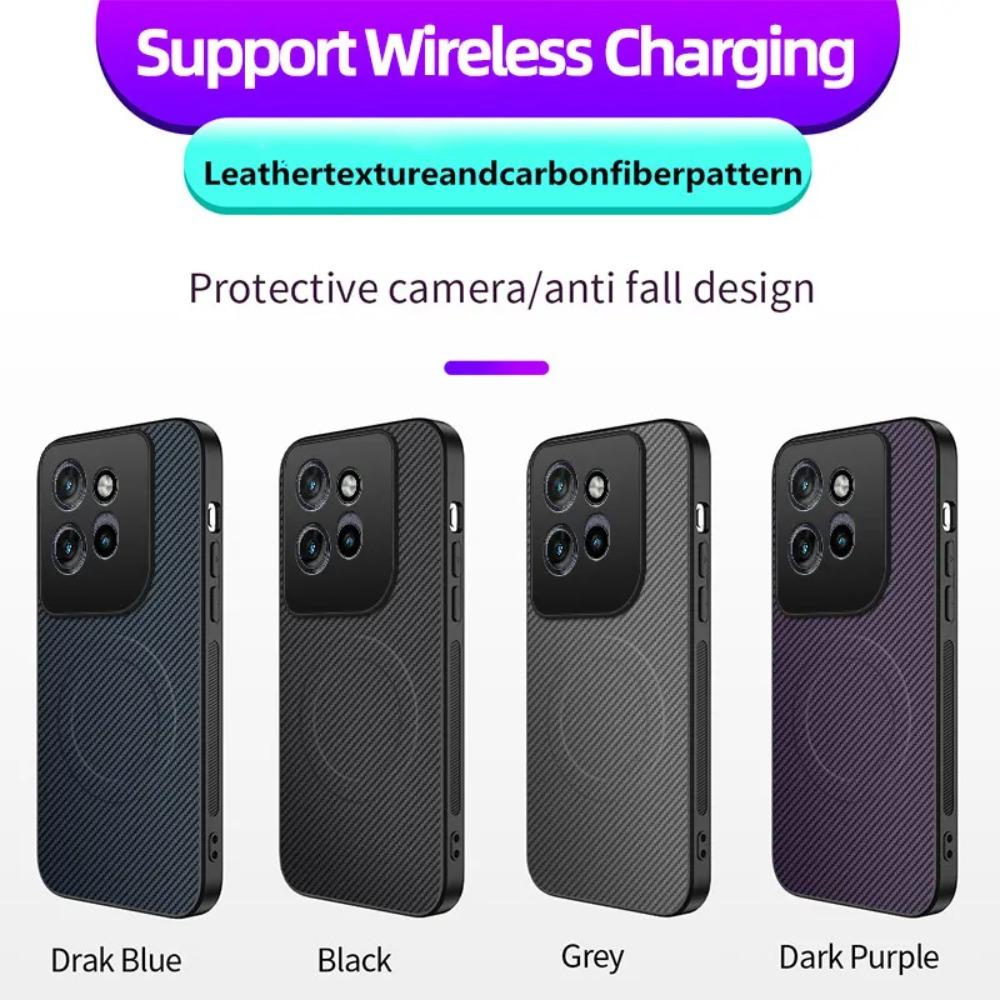 Модный Чехол для Телефона с Текстурой Углеродного Волокна для Motorola Edge 70 60 S 50 40 Pro Ultra Neo Fusion Ударопрочный Магнитный Зарядный Чехол