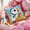 Kwaii Puffin Rock PPreschool Cushion Cover Pattern Printed Pillowcase for Living Room Sofa Cushion Cover  Bedroom Decor