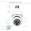 1080P 360° WiFi Wireless Surveillance Camera RC Night Vision Automatic Body Tracking Alarm 8x Digital Zoom Security Baby Monitor